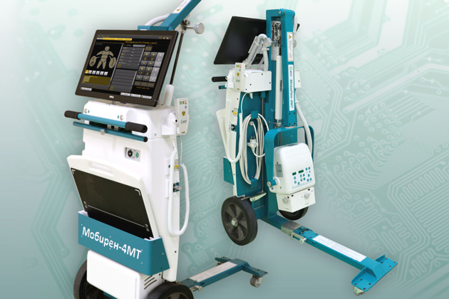 Mobile digital X-ray machine with wireless flat panel digital detector